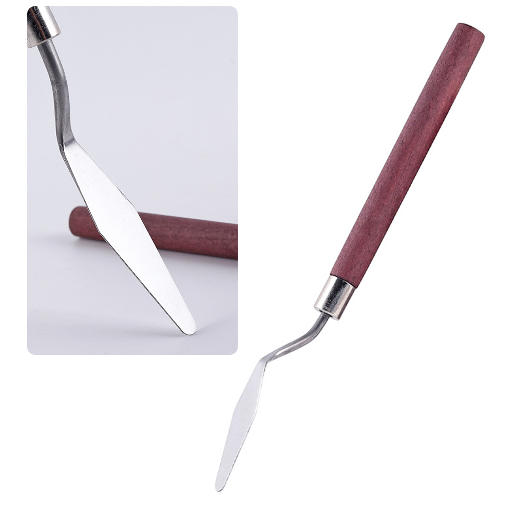 Spatule à peinture à l&#39;huile, en acier inoxydable, couteau de sélection de peinture, pour étudiants, outils d&#39;art d&#39;artiste, 7 pièces