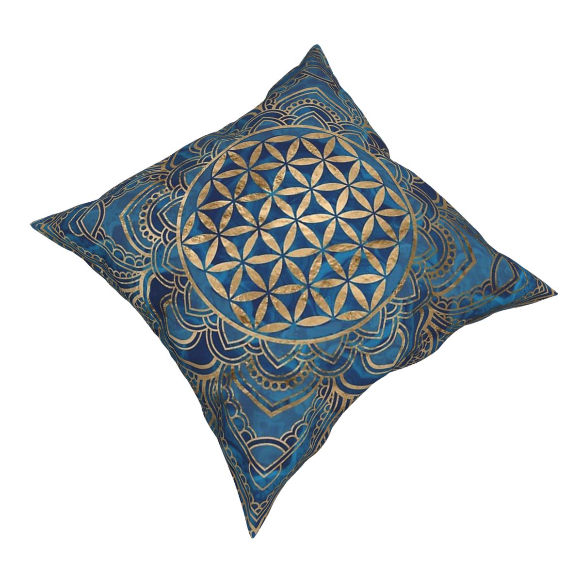 Lotus mandala pudebetræk boligindretning mønster boheme boho puder pude til hjemmet polyester dobbeltsidet print