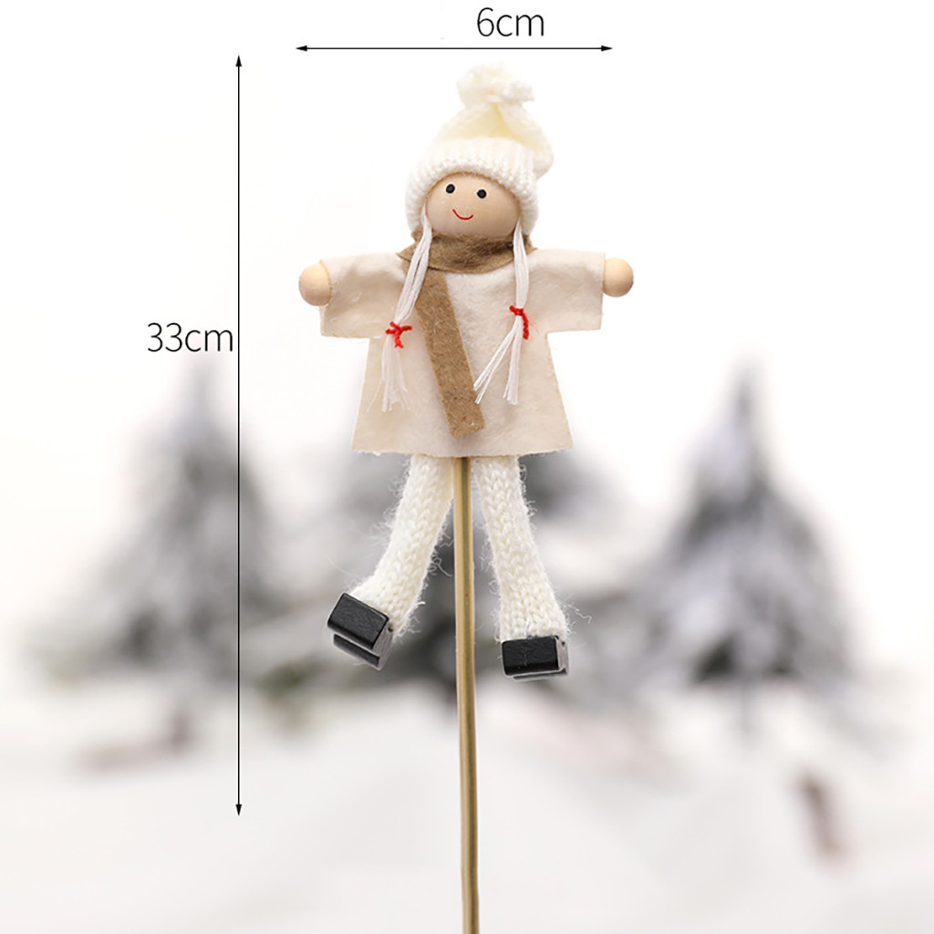 Kerst Pop Speelgoed Kerstman Sneeuwpop Elanden Kerstboom Opknoping Ornament Decoratie Voor Thuis Xmas Party