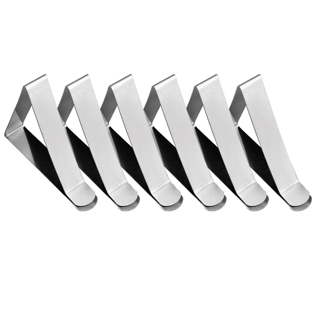 Tablecloth Clips Picnic Table Clips Stainless Steel Table Cloth Clamps 12pack Garment Clips Costura Acessorios Para Costura: 12PCS