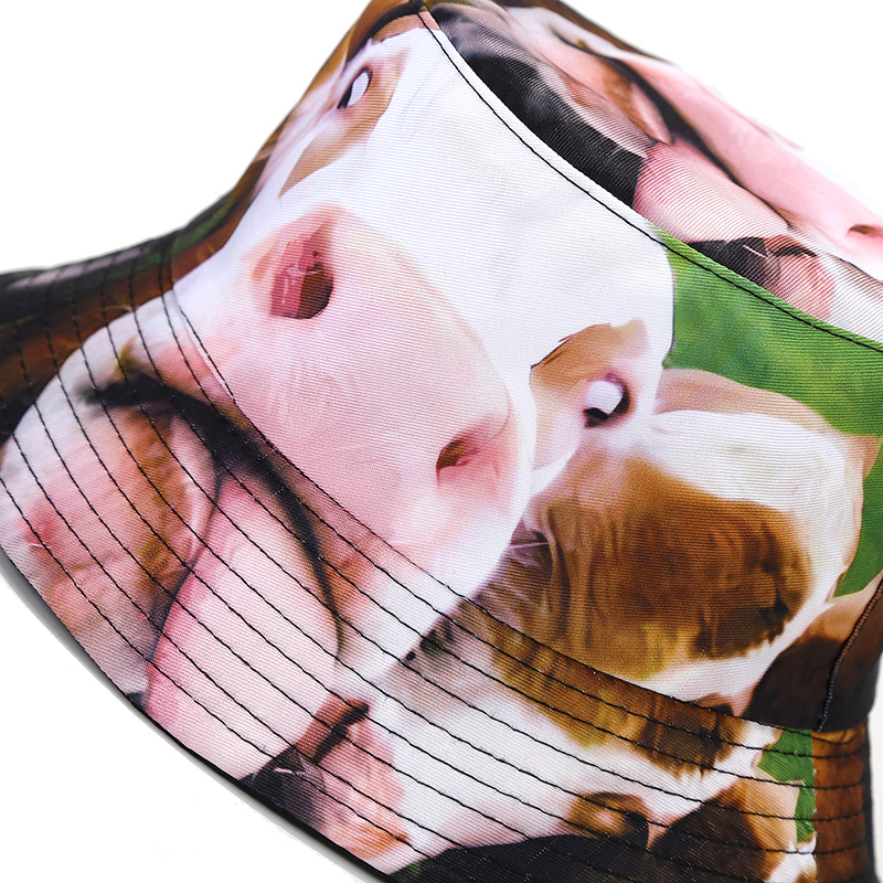 Bocca-Sombrero de pescador con estampado divertido de animales, gorros de pescador con estampado bonito, gorra panamá Reversible de ubicación para hombres y mujeres, sombrilla de verano