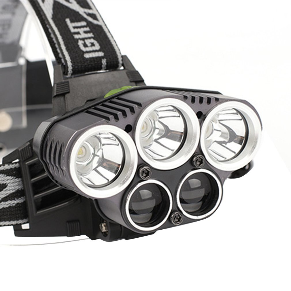 Headlights 5 Led Headlights Glare Long-range T6 Headlights Usb Charging Aluminum ACEHE