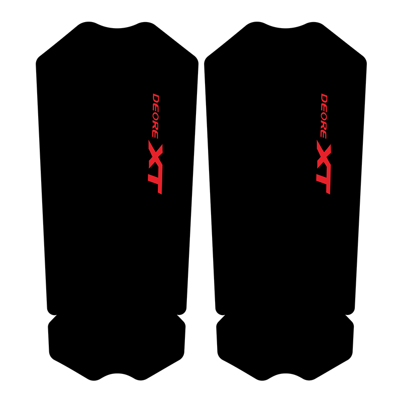 Lehool – autocollant de manivelle de vélo de montagne XT-M8100, AM DH, accessoires de vélo: red logoBlackBottom