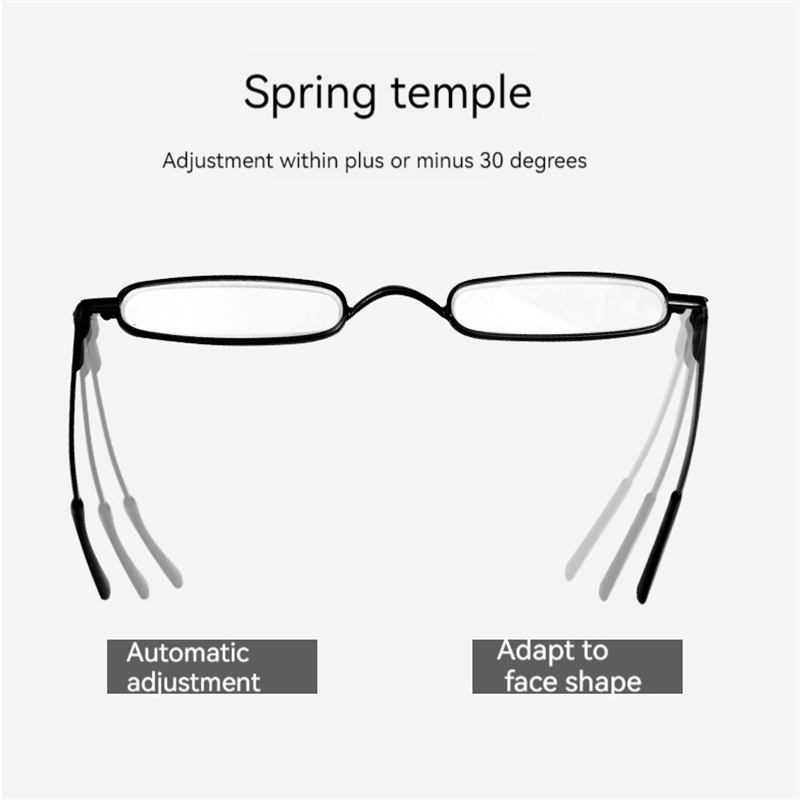 Penholder Presbyopic Glasses, Portable High-Definition Elderly Glasses, Fashionable and Wear-Resistant Metal Frame