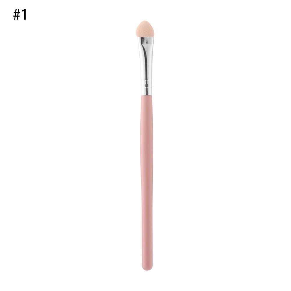 Pinceau à Long manche pour fard à paupières, éponge professionnelle, bâton à sourcils, applicateur de fard à paupières Portable, Eyeliner, outils de maquillage cosmétique, 2 pièces: 01