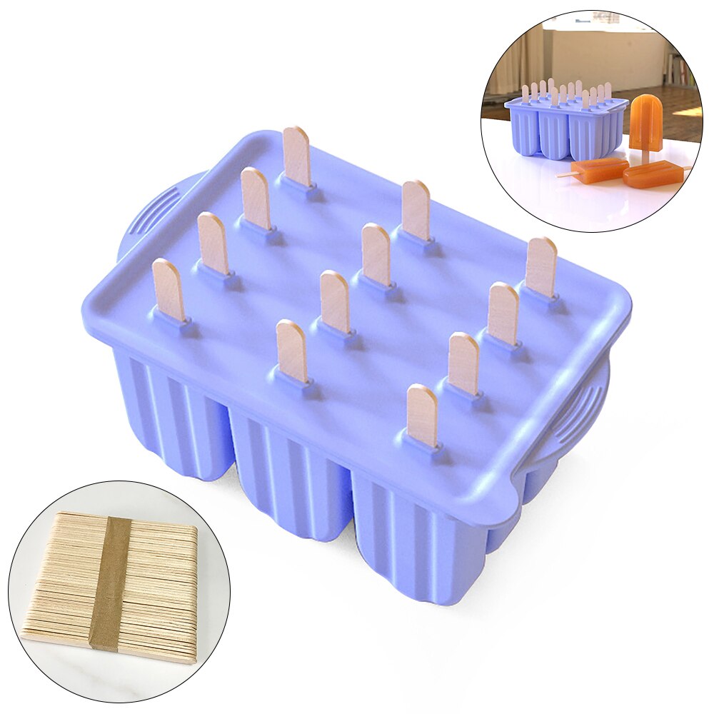 12 håls glass silikon isglassform silikon giftfri isglassform hemgjord stickglassmaskin sommar
