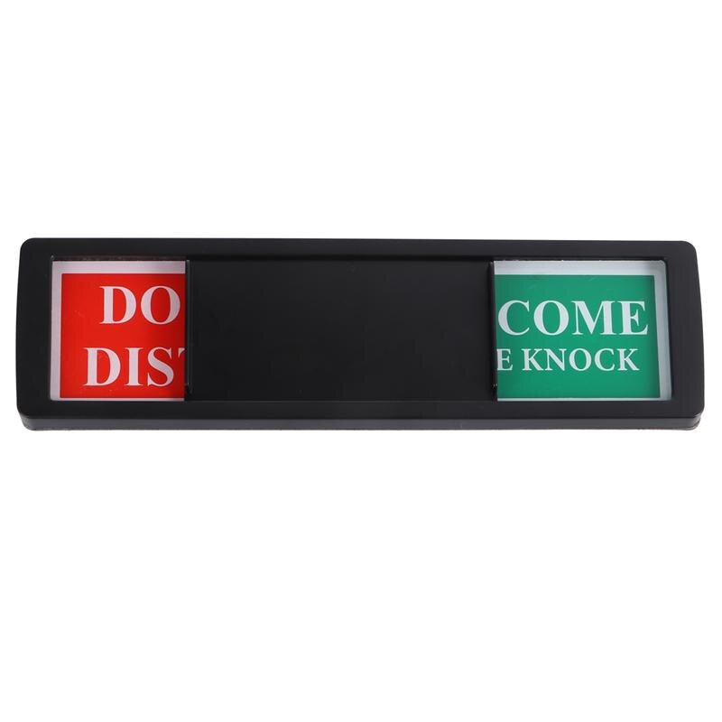 1pc Magnetic Slider Privacy Indicator Non-Scratch Signboard Privacy Slide Door Sign for Bathroom: Black