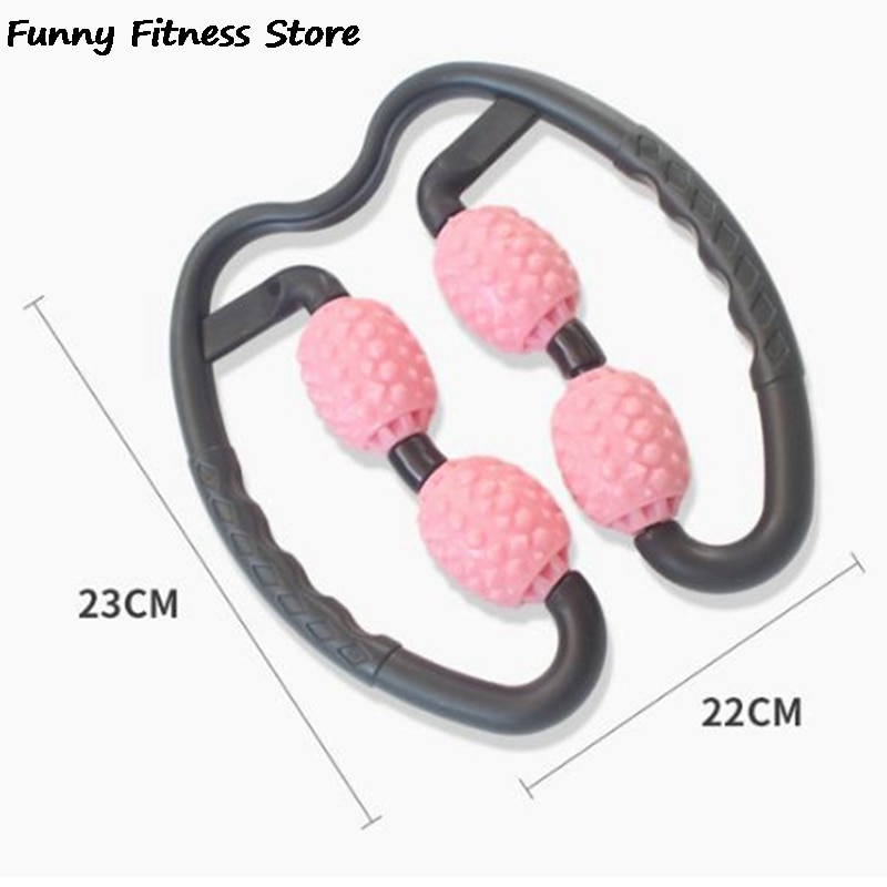 Ben massage rulle fitness motionscenter pilates sport yoga blok relaxer massage stick udstyr hjemme indendørs voksen 4 hjul foam roller