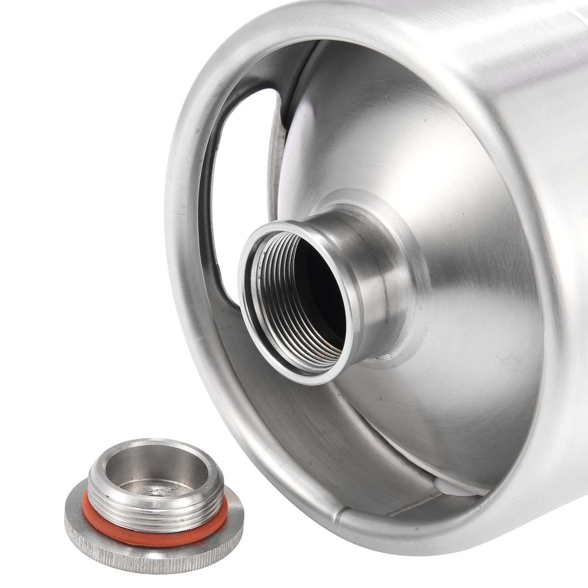 Mini barril de cerveza de acero inoxidable 2L 304, barril presurizado, botella de cerveza portátil duradera, herramienta para fabricar cerveza para Pub doméstico