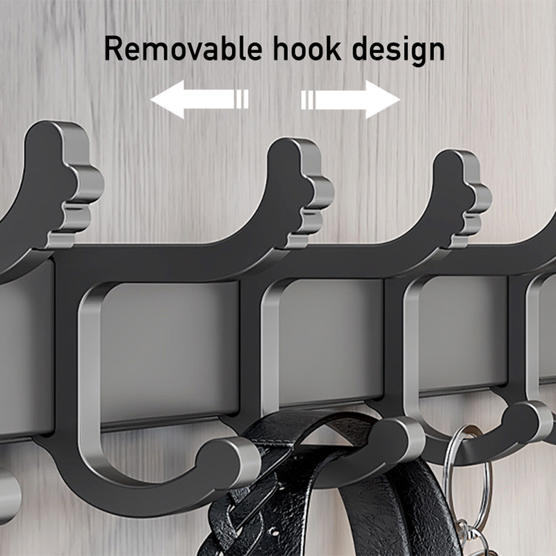 Metal dørbøjle til hjemmet køkken badeværelse bruserum over døren kroge aftagelig tøj frakkeophæng opbevaring organisering