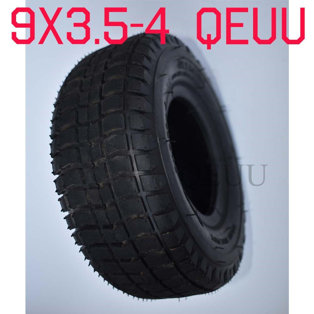 Pneu et Tube intérieur de 9*3.50-4 pouces | Pneu de planche à roulettes à quatre roues, Tube de plage, avec tige de Valve courbée, électrique, petite voiture de surf