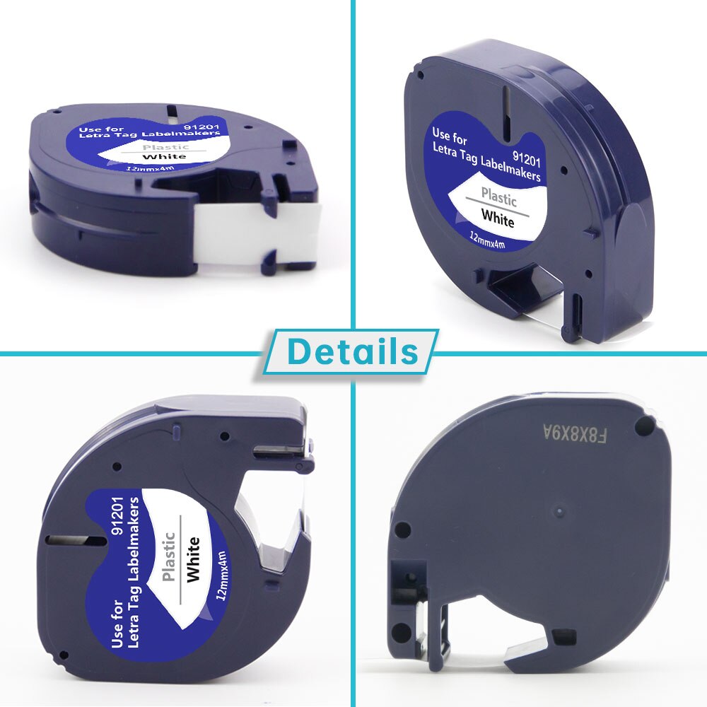 Storage Box DYMO LT100H LT 100H Labeling Machine Case with 6PK Label Tape for Dymo Letratag 12267 91201 91202 91203 91204 91205