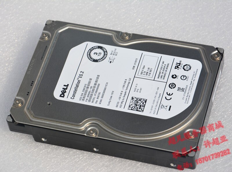 Seagate – disque dur SAS de 3.5 pouces, 3 to, pour entreprises