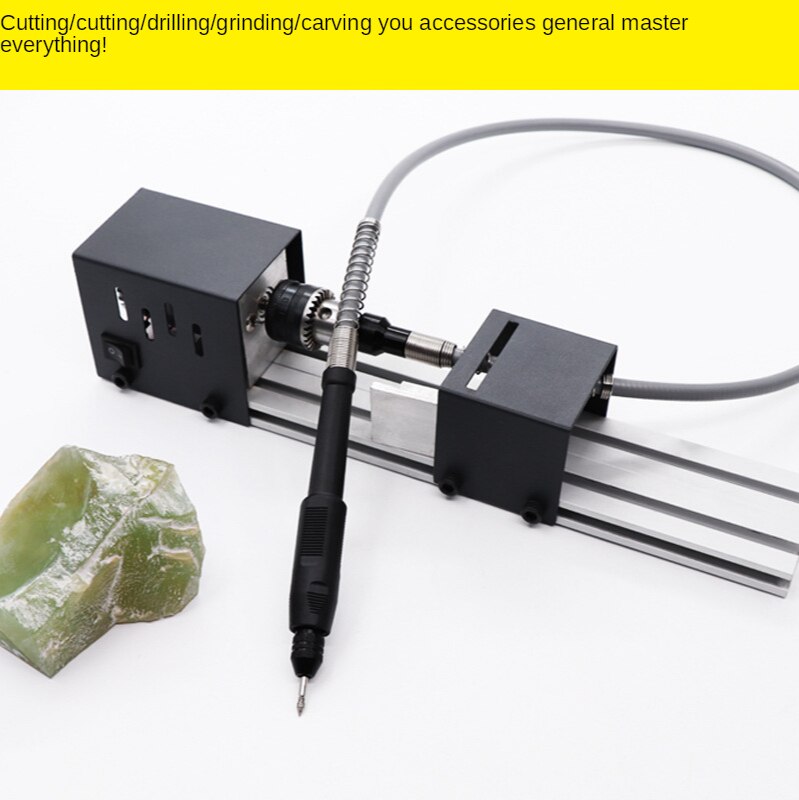 Miniature beads small lathe, grinding and polishing cutting beads, round beads beads machine, mini diy woodworking lathe