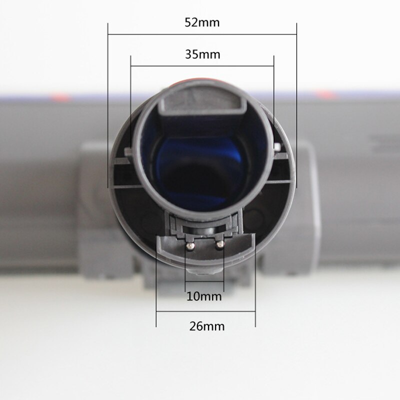 Testa a rullo elettrico a rullo morbido testa a sgancio rapido per sostituzione accessori aspirapolvere Dyson V7 V8 V10 V11