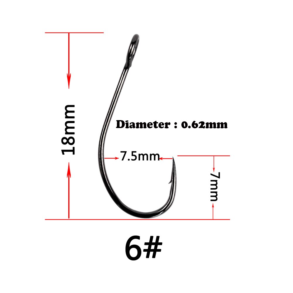 100 pcs/pack single barbless hook high carbon steel Barbed fishing hooks tackle for Sea Bass Perch zander crappie spoon fishhook