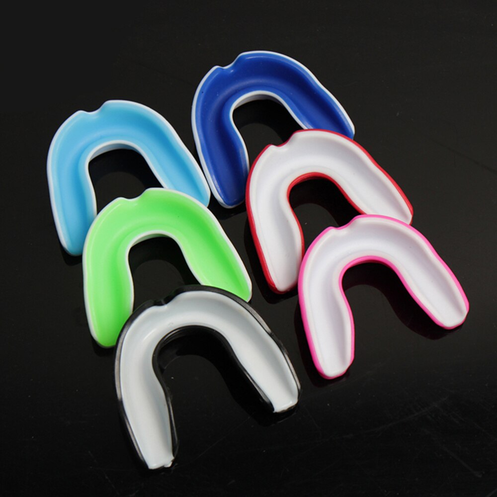 1 Pc Erwachsene Mundschutz Sport Mundschutz Zähne Hosenträger Protector Gum Schild für Sport Boxen Fußball Hockey Rugby (Rot