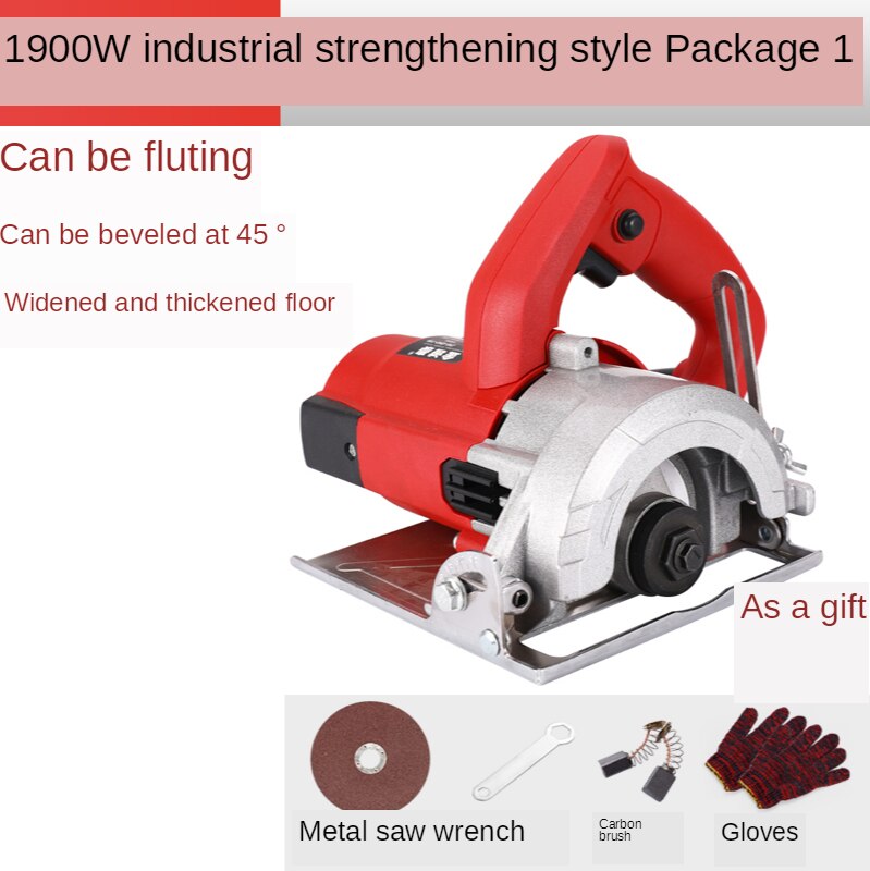 Elektrische Zaag Marmer Machine Keramische Tegel Draagbare Snijmachine Elektrische Staal Hout Multifunctionele Steen Steken Machine Witho: Oranje