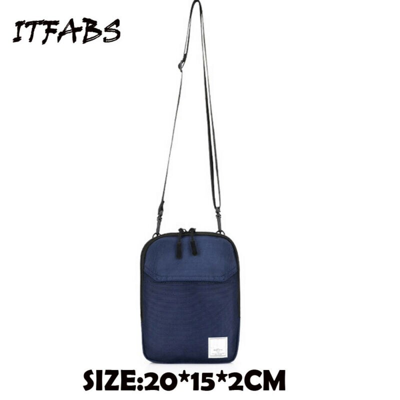 Unisex Bags Women Men Casual Sling Bag Chest Pack Shoulder Bag Canvas Sports Crossbody Bags Torebka /BY: Blue