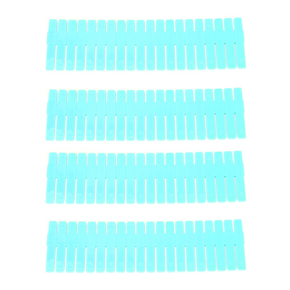 Bricolage grille tiroir séparateur diviseur tiroir armoire clins cloison 4 pièces/ensemble pour sous-vêtements chaussettes rangement organisateur réglable: Bleu