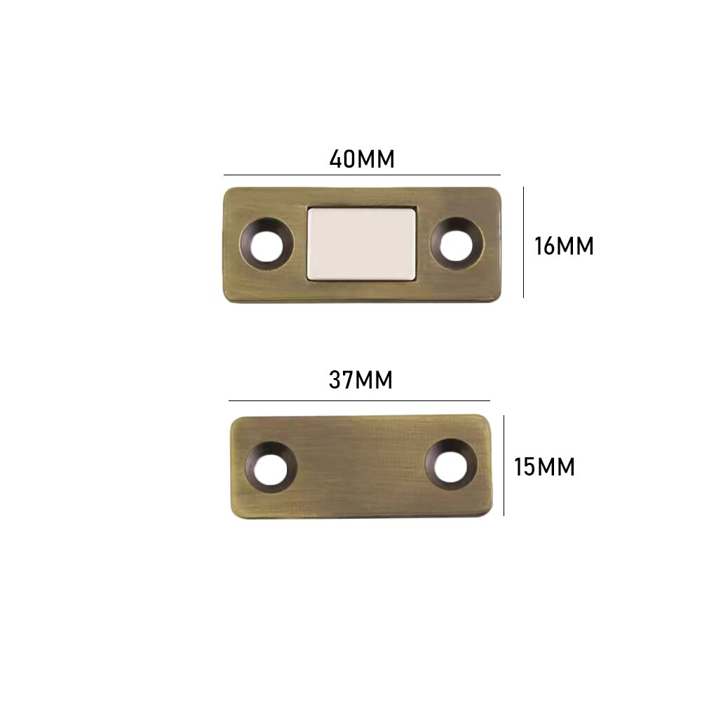 2pcs Strong Door Closer Magnetic Cupboard Ultra Closures Furniture Cupboard with Screws Ultra Thin Cabinet Catch Latch Hardware: Graphite Grey