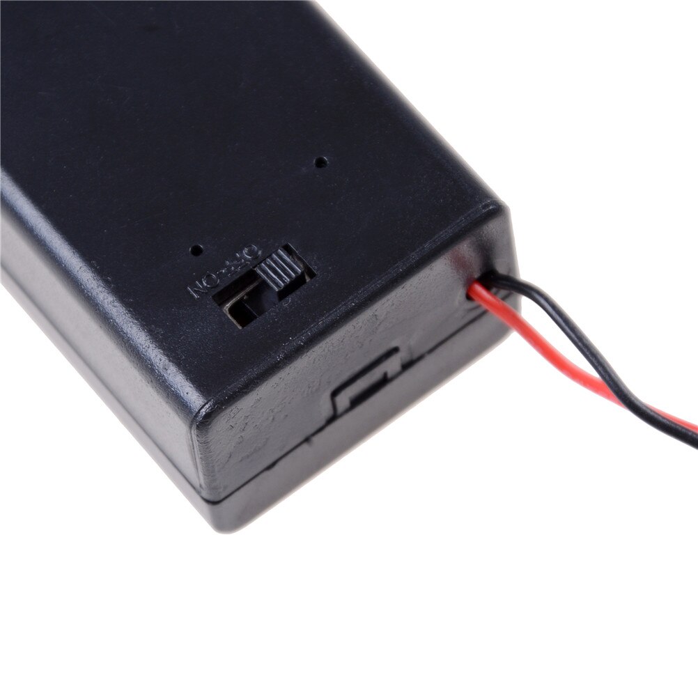 Zwart 9V Batterij Houder Met Aan/Uit Schakelaar 9 Volt Box Pack Power Toggle 1Pcs