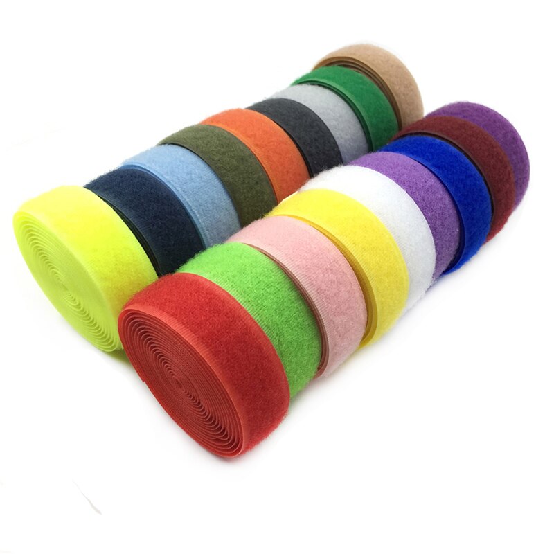 1Meter 2cm breite farbige klebeband Nylon haken und schleife Klebstoff verschluss Band für schuh reparatur