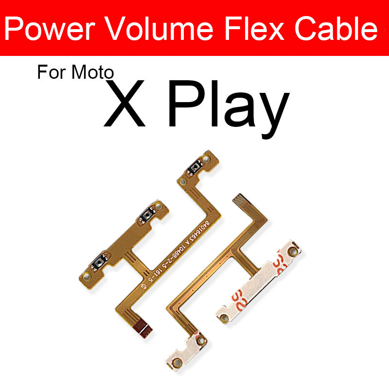 Volume Power Button Flex Cable For Motorola Moto X2 X3 X Play Style Force Side Key Butoon Flex Ribbon Replacement Repair Parts