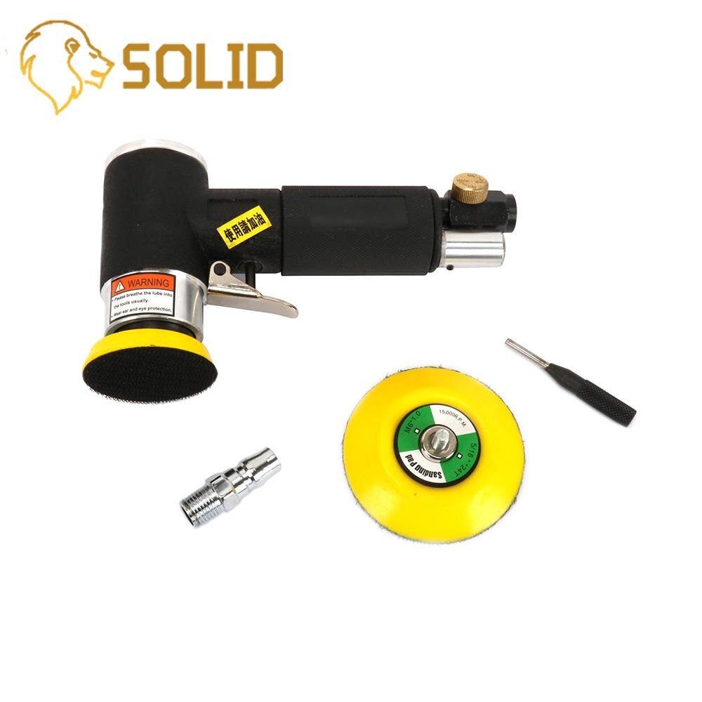 Air Sander Polisher Pneumatic Mini Sander Random Orbital Machine Kit Polishing Grinding Set 2/3inch Disc Auto Beauty Woodworking