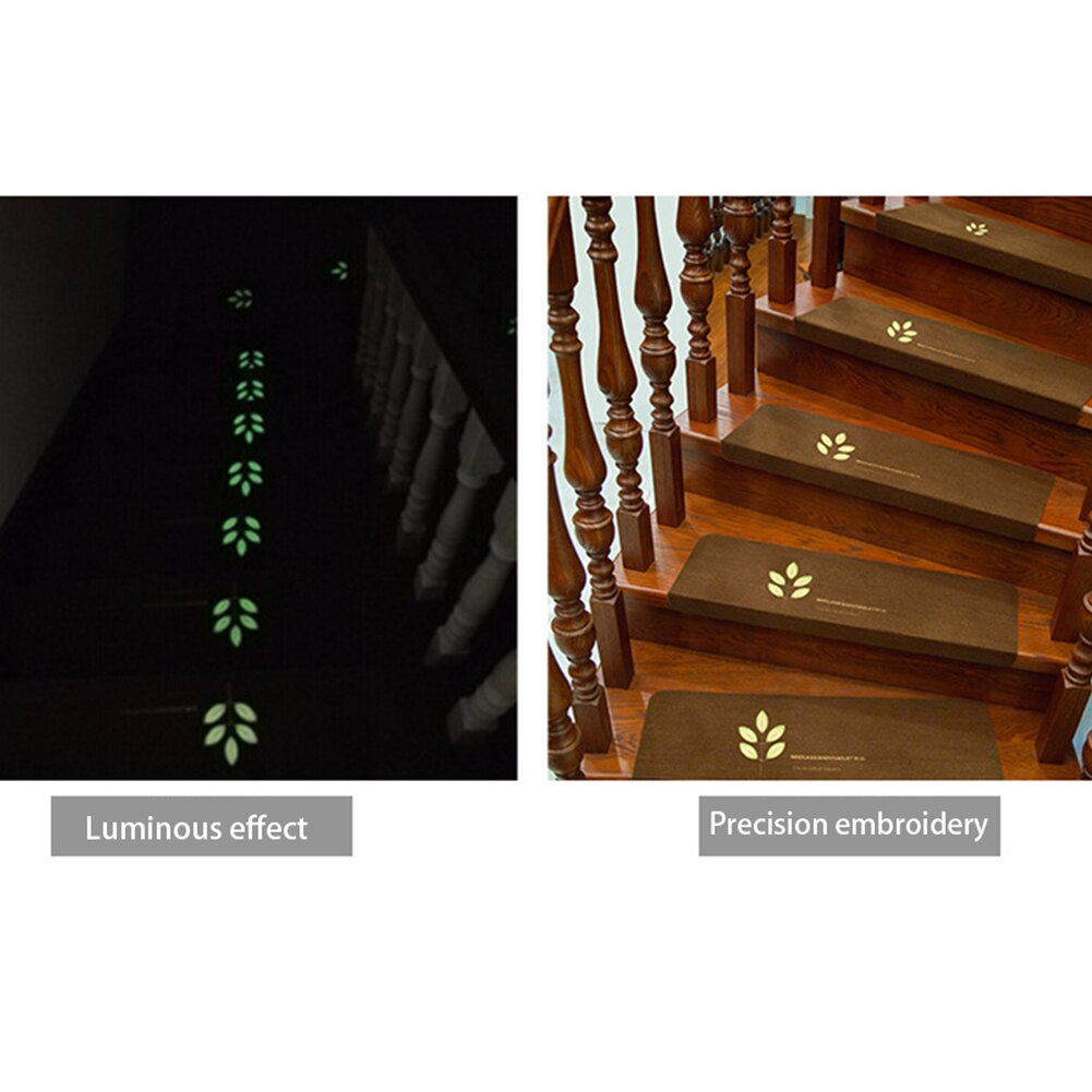 5 Pcs Herbruikbare Trap Loopvlak Zelfklevende Protector Lichtgevende Mat Anti Slip Indoor Vloer Tape Veiligheid Voor Kids Oudsten Warm tapijt