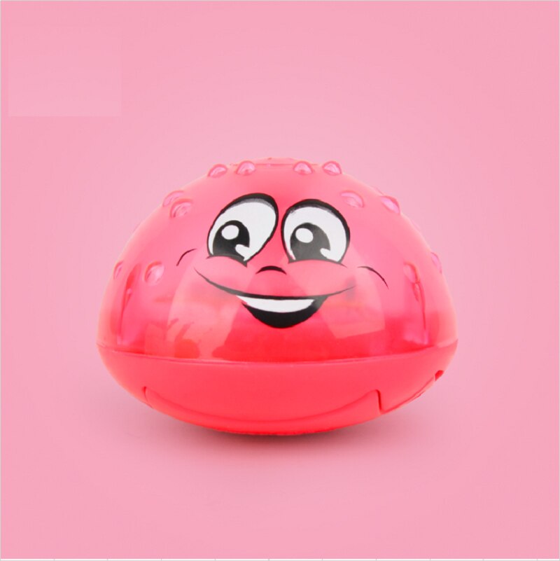 Giocattoli da balena da bagno palla per irrigatore a induzione elettrica per bambini con musica leggera spruzzo d'acqua palla da gioco giocattolo da bagno per bambini elettrico: red water ball