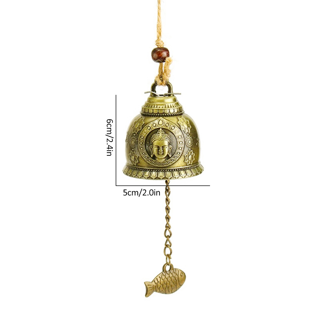 Retro Feng Shui Wind glocke Glücks glocken Retro Buddha Drachen Elefant Wind chinesische Metall glocke für viel Glück Segen Garten dekor