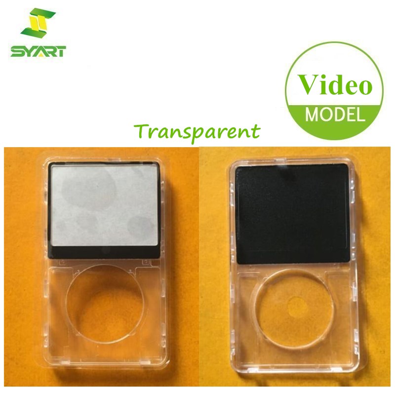 For iPod Video iPod Classic Front Housing Case Transparent Cover Clear Plastic Shell For iPod 5th Gen Video For iPad Classic