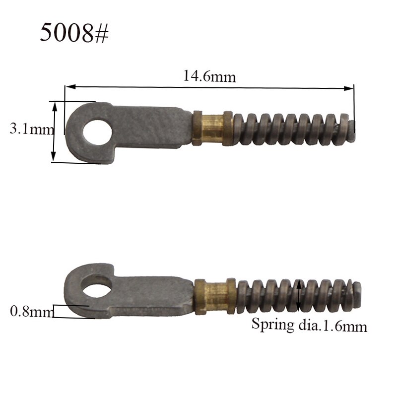 Vis de charnière à ressort pour lunettes, 100 pièces, flexible, branche, accessoire de réparation: Model 5008