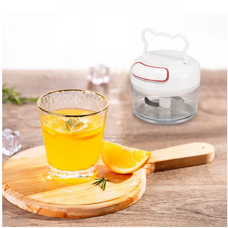 Powerful Meat Grinder Hand-power Food Chopper Mincer Mixer Blender to Chop Meat Fruit Vegetable Nuts Herbs