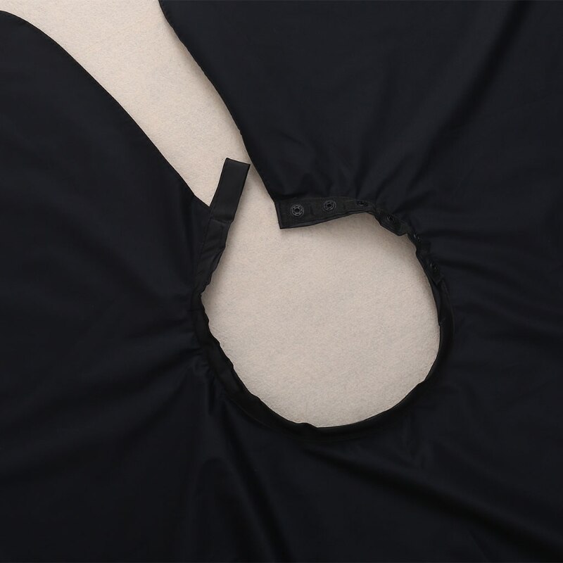 Capes Waterdichte Nylon Salon Hair Cut Kappers Kapper Barbers Cape Gown Doek Zwart 150x120cm