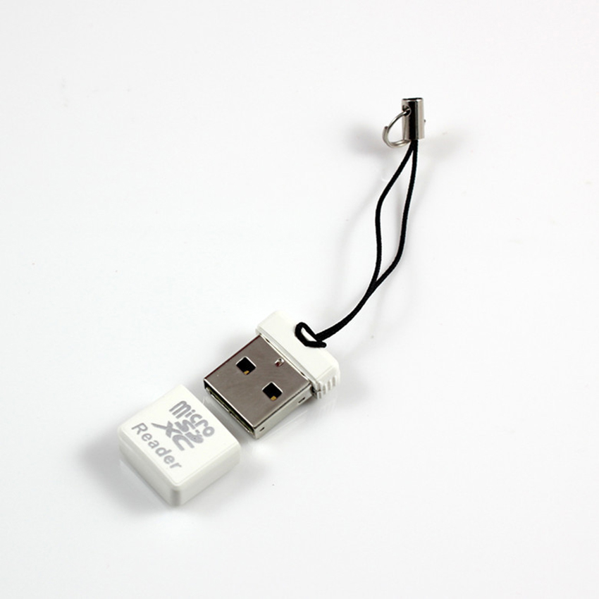 Micro Sd Mini Kaartlezer Met Lanyard, Led-lampje, Data-overdracht Snel En Handig, Te Dragen, Plug En Play