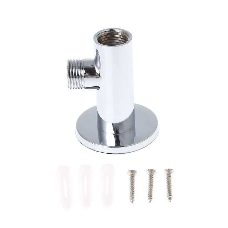 Chrome Douche Arm Flens Houder Messing Slang Connector Muur Zuignap Wall Mount W310