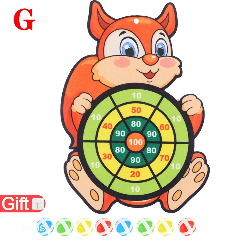 Children's Target Toy Safety Sticky Ball Cloth Target Darts Toy Indoor Outdoor Parent-child Activity Game Toy Kids: G