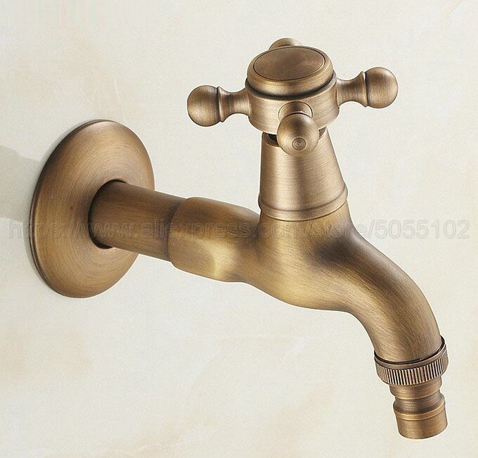 Antieke Koperen Wasmachine Kraan Outdoor Kraan Tuin Bibcock Tap Badkamer Wasmachine Water kraan zav101