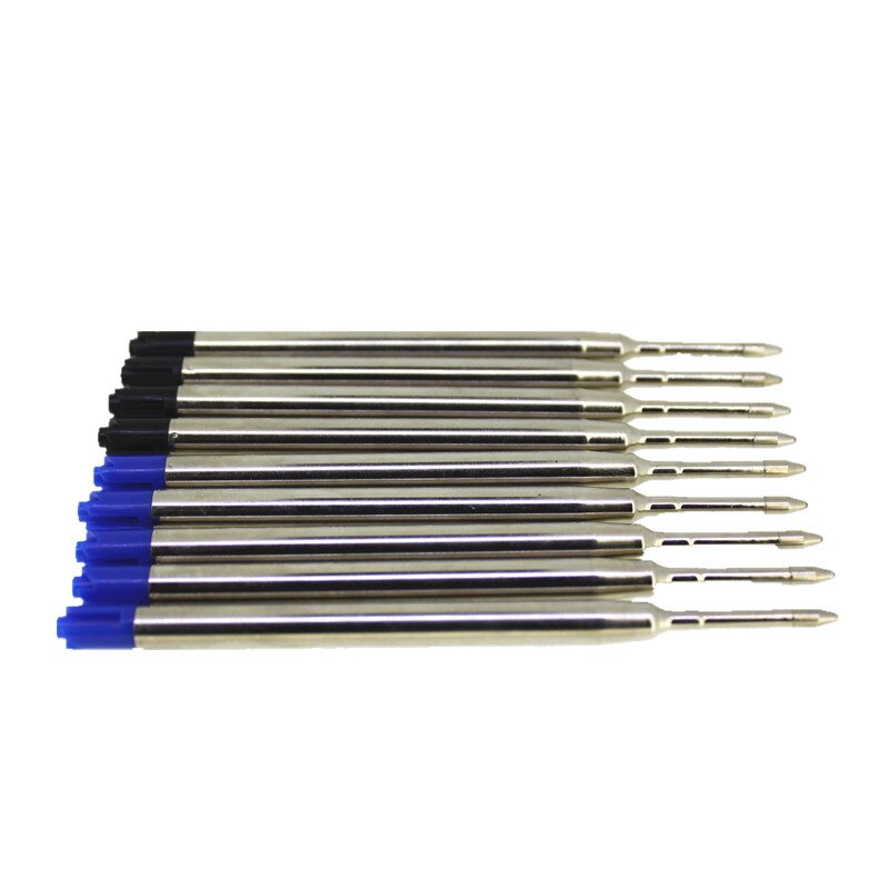 10pc metal refills Blue ang black ballpoint pen . pen Learning Office Supplies ballpoint pen refills