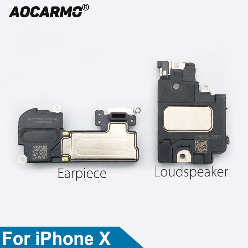 Aocarmo Top Oortelefoon Oor Luidspreker Onderaan Luidspreker Buzzer Ringer Voor iPhone X 10 Vervanging Deel