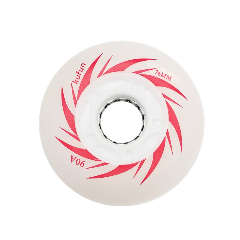 Kufun inline/rollschuh 4 räder FÜHRTE räder inline Schlittschuh glänzend licht 90A 72mm 76mm 80mm keine Lagerbier: rot 76mm