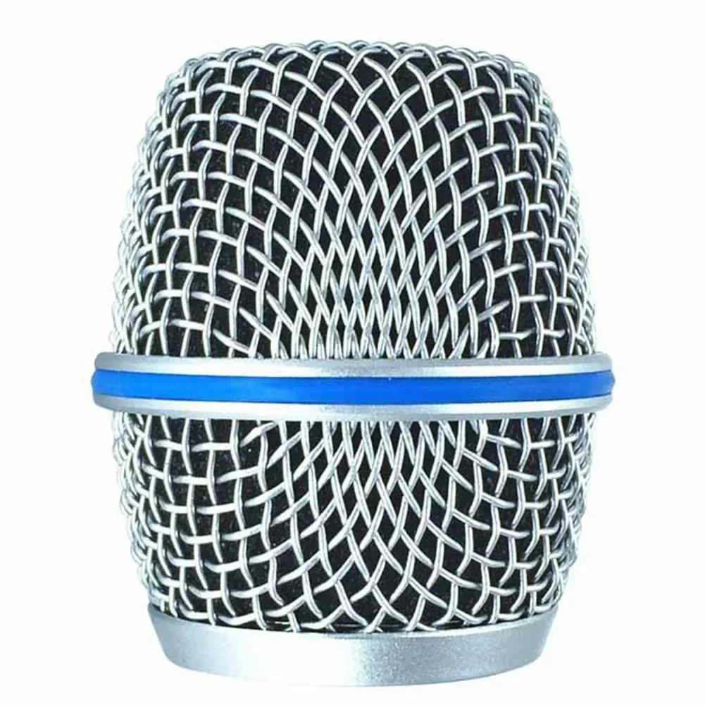 Microfoongrillkop voor 58A microfoon voor Shure Beta stalen microfoongrill Mesh Head DIY vervangende onderdelen ﻿: Paars