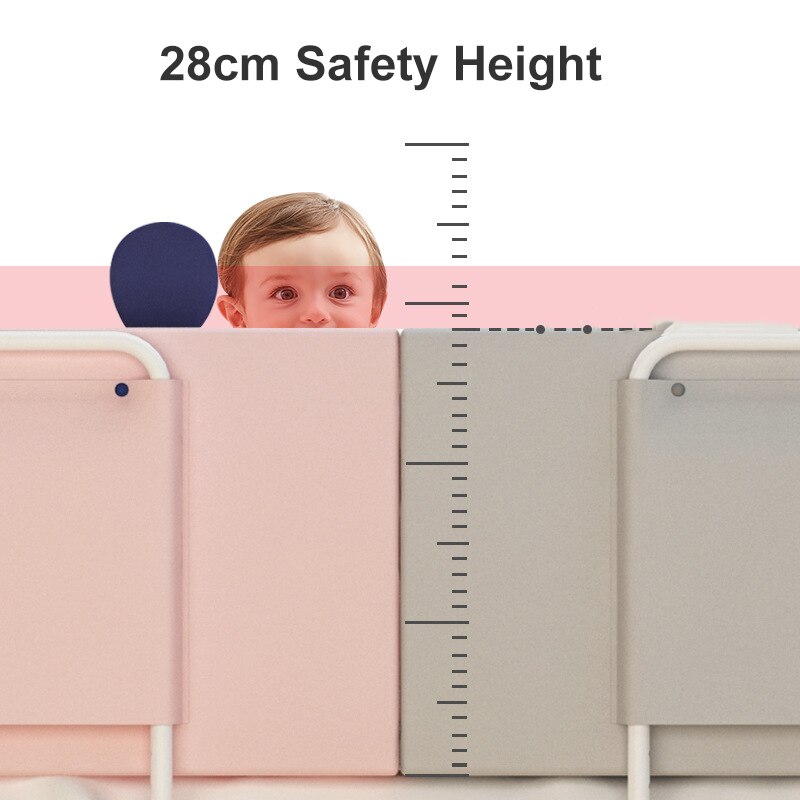 28cm höjd baby sängskena skydd höjd justerbar anti-kollision räcke barnsäng staket säng allmän mjuk grind spjälsäng