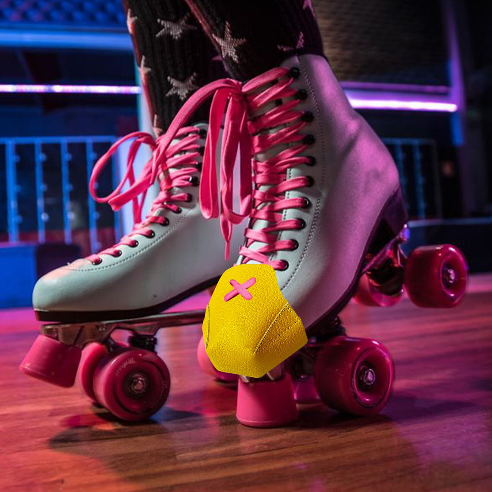 Roller Skates Skating Shoes Cover Leather Toe Cap Guard Roller Skate Sneakers Toe Protector Outdoor Training Gym Sport Men Women