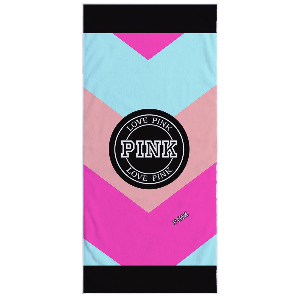 150X75Cm Roze Liefde Luipaard Print Strand Handdoek Super Absorberende Zachte Microfijne Reizen Sport Microfiber Zwemmen Bad handdoeken
