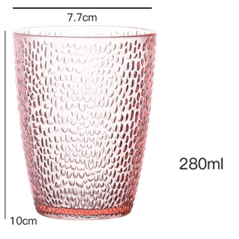 Pvc-viinikuppi olutbrandymehu korkea booripitoinen martini cocktaillasi täydellinen baarijuhliin universaali kuppi mehu maitokuppi: Vaaleanpunainen 280