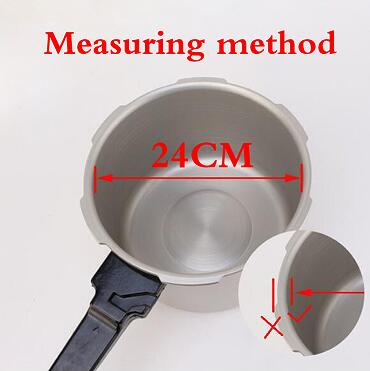 18 20 22 24 26 32Cm Snelkookpannen Wit Silicone Rubber Pakking Afdichtring Snelkookpan Afdichtring Keuken koken Gereedschap: inner size 24cm