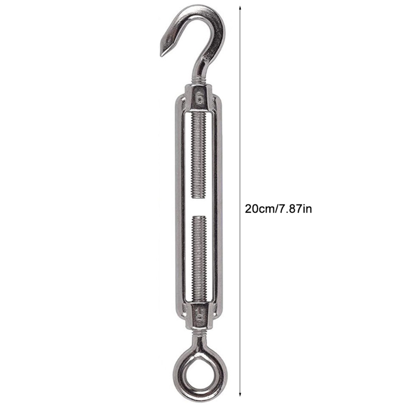 Stainless Steel 304 Basket Screws Wire Rope Tension Hook / Eye Turnbuckle Hook Wire Rope Tension Tighten tool Hooks